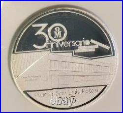 2013 Mexico Silver Medal San Luis Potosi Plant Anniversary Ngc Pf 69 Ultra Cameo