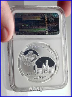 2014 CHINA Official 1oz Silver Mint Medal Coin PANDA Bears NGC Certified i70685