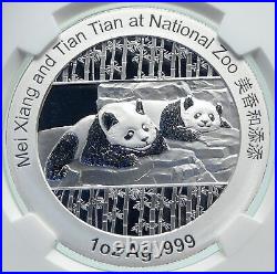 2014 CHINA Official 1oz Silver Mint Medal Coin PANDA Smithsonian NGC Coin i86658