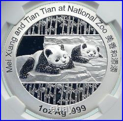 2014 CHINA Official 1oz Silver Mint Medal Coin PANDA Smithsonian NGC Coin i86659