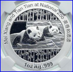 2014 CHINA Official 1oz Silver Mint Medal Coin PANDA Smithsonian NGC Coin i86662