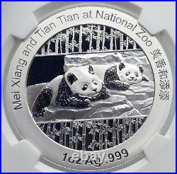 2014 CHINA Official 1oz Silver Mint Medal Coin PANDA Smithsonian NGC Coin i90669