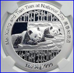 2014 CHINA Official 1oz Silver Mint Medal Coin PANDA Smithsonian NGC Coin i90672