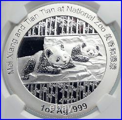 2014 CHINA Official 1oz Silver Mint Medal Coin PANDA Smithsonian NGC Coin i90674