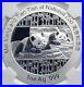 2014 CHINA Official 1oz Silver Mint Medal Coin PANDA Smithsonian NGC Coin i90676