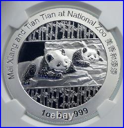 2014 CHINA Official 1oz Silver Mint Medal Coin PANDA Smithsonian NGC Coin i90678