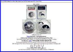 2014 CHINA Official 1oz Silver Mint Medal Coin PANDA Smithsonian NGC Coin i90681
