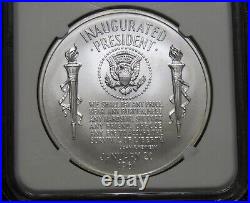 (2015) Coin & Chronicles Set John F. Kennedy 1 oz. Silver Medal NGC MS 70