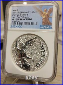 2016 Mexican Elements 1 oz Mexico Silver Coin Ultra Cameo NGC PF70 1st release