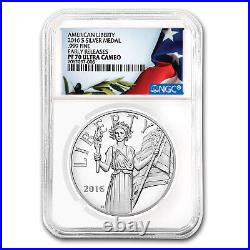 2016-S American Liberty Silver Medal PF-70 NGC (ER) (Flag Label) SKU #103465