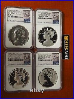 2017 American Liberty Silver Medal Ngc Pf70 4 Medal Set From 2020 Wp Hoard P W S