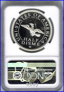2017 Half Disme 1 oz Silver Medal NGC PF70 Proof US Mint 225th Anniversary DM360
