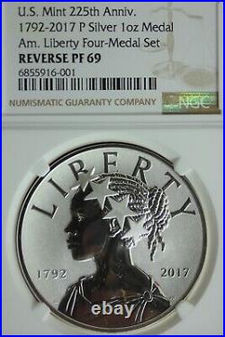 2017 P PR 69 Reverse Proof American Liberty 1 OZ. 999 Silver Medal NGC OCE 1488