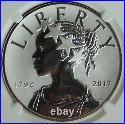 2017 P PR 69 Reverse Proof American Liberty 1 OZ. 999 Silver Medal NGC OCE 662