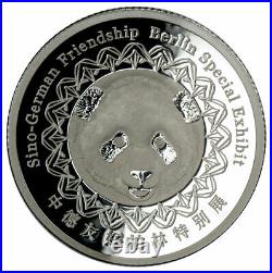 2017(S) China Berlin World Money Fair 16g Silver PF70 Panda Piedfort Proof Medal