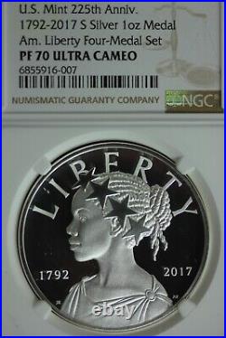 2017 S PR 70 American Liberty 1 Ounce. 999 Silver Medal NGC Graded Slab OCE 669