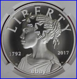 2017 SP 70 American Liberty 1 Ounce. 999 Silver Medal Enhanced Finish NGC 1139