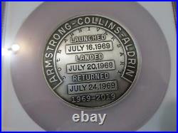 2019 Apollo 11 50th Anniversary Robbins Medal Restrike 5oz Silver NGC Gem UNC