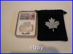 2019 Canadian Peace & Liberty Medal Uhr Ngc Pf70 Rev Pf. Dual Signatures Fdi