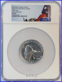 2019-P American Liberty 2.5 OZ. 999 Fine Silver Medal NGC SP 69 Early Release