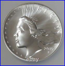 2019 P American Liberty Series 2.5 Oz 999 Silver Medal Ngc Sp 69
