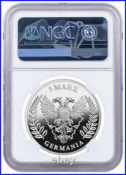 2020 Germania 1 oz Silver Proof 5 Mark Medal NGC PF69 First Release