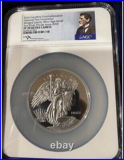2020 Saint-Gaudens Winged Liberty Ultra High Relief Silver NGC PF70 Medal