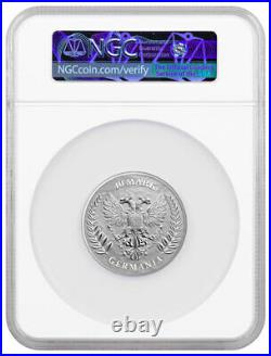 2021 Germania Mint 2 oz Silver 10 Mark Medal NGC MS70 FR With OGP