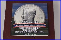 2021 Roosevelt Ultra High Relief Reverse Proof 2oz Silver Medal NGC PF70 FDOI