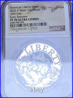 2022 American Liberty Early Release NGC- PF 70 Ult Cameo Magnum Opus Top Pop