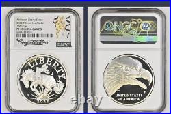 2022 American Silver Liberty Medal NGC PF70 UCAM, Congratulations label! %%