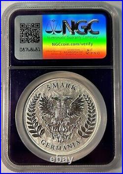 2022 Germania Mint 1 oz Silver Medal NGC MS70 Purple Core TraderBea Exclusive