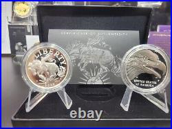 2022-P American Bronco Liberty 1 oz Silver Medal Chicago ANA Rel P NGC PF70