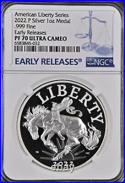 2022-P Early Releases American Liberty Silver Medal NGC PF70 Proof