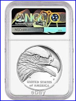 2022-P NGC PF70 American Liberty 1 oz Silver Proof Medal FDI, FIRST DAY ISSUE %