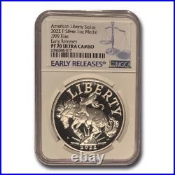 2022-P Silver American Liberty Medal PF-70 NGC (ER) SKU#259126