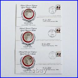 9 National Governors Conference NGC Proof Statehood Medals Sterling Silver. 925