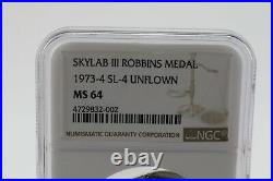 Apollo Skylab III/3 Robbins Medallion (NGC Silver Medal) Not Flown in Space