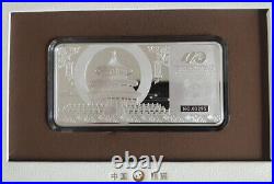 China 2022 Bi-Metallic (100g Silver + 0.1g Gold) Medal / Bar-40th Issuance Panda