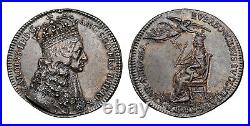 England Charles II 1661 AR Coronation Medal. NGC AU55 Eimer 221 MI 472/76