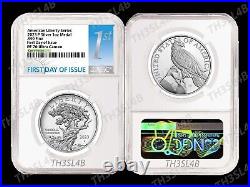 FIRST DAY OF ISSUE 2023 P American Liberty 1oz Silver Proof Medal NGC PF70
