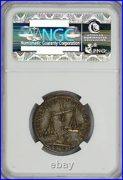 Finest Known Pcgs & Ngc Ms65 1745 Netherland Vervolg-197 Medal Toned Lion Snake