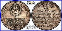 Finest & Only @ Ngc & Pcgs Ms 62 1730 Augsburg Confession Medal Forster-99 Toned