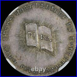 Finest & Only@ Pcgs & Ngc Ms63 1817 German Reformation Silver Medal Uber-toned