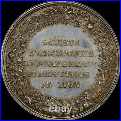 France 1834 Society Of Agriculture Medal Ngc Ms63 Lyon-francois Rozier, Toned