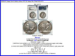 GERMANY Antique Greek Goddesses Athena VIRTUES Antique Silver Medal NGC i83713