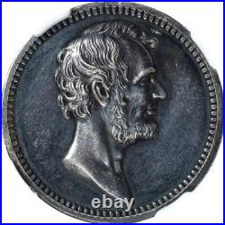 Julian PR-40 (c. 1882) Lincoln & Garfield Presidential medal / NGC MS-62 PL