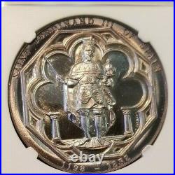 Medallic Art Co Ny Silver San Fernando California Mission #81 Ngc Ms 68 Pl