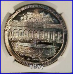 Medallic Art Co Ny Silver San Fernando California Mission #81 Ngc Ms 68 Pl