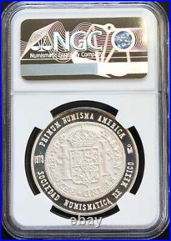 Mexico 1973 Mo SONUMEX 1772 Charles III Silver Medal, NGC MS68 Special NGC label